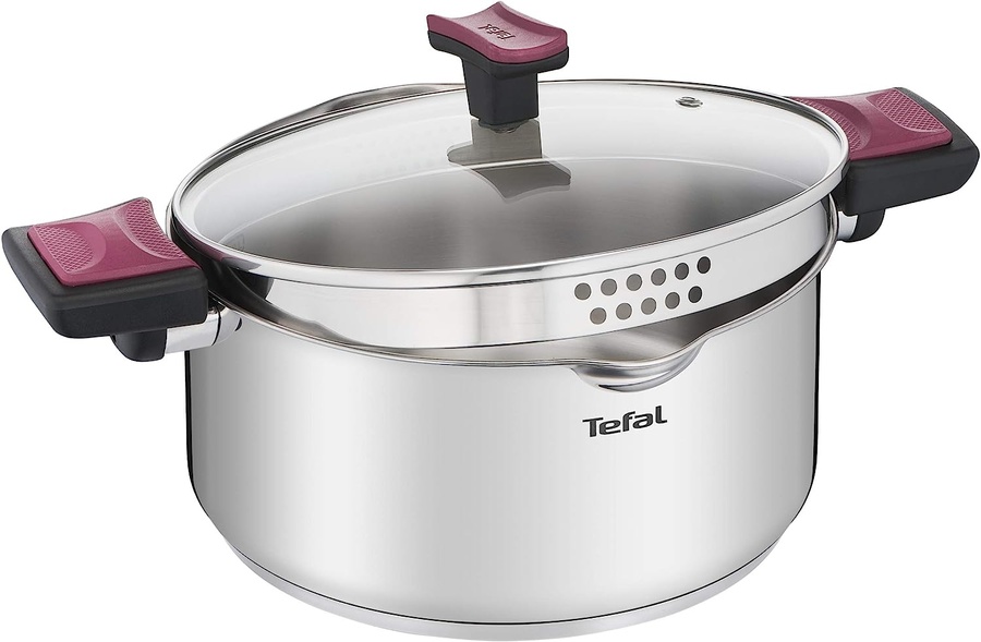 Набір посуду Tefal G723SA74 cook & clip 10 пр. з ковшем G723SA74 фото