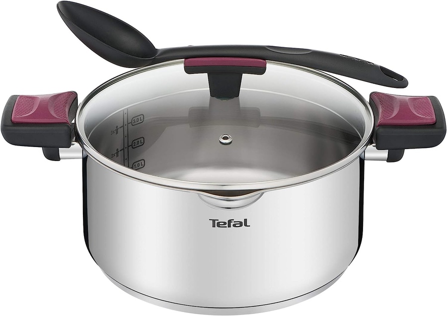 Набір посуду Tefal G723SA74 cook & clip 10 пр. з ковшем G723SA74 фото