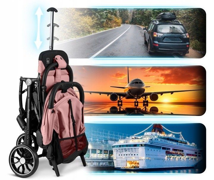 Прогулянкова коляска Nukido Paseo Pink 716004 фото