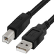 Кабель USB 2.0 AM/BM к принтеру - 1,8м черный USB 2.0 фото 1