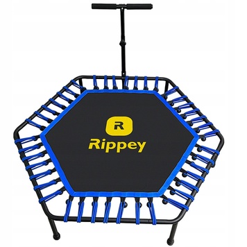 Фитнес-батут с ручкой Rippey 130 см – черно-синий 1110 фото