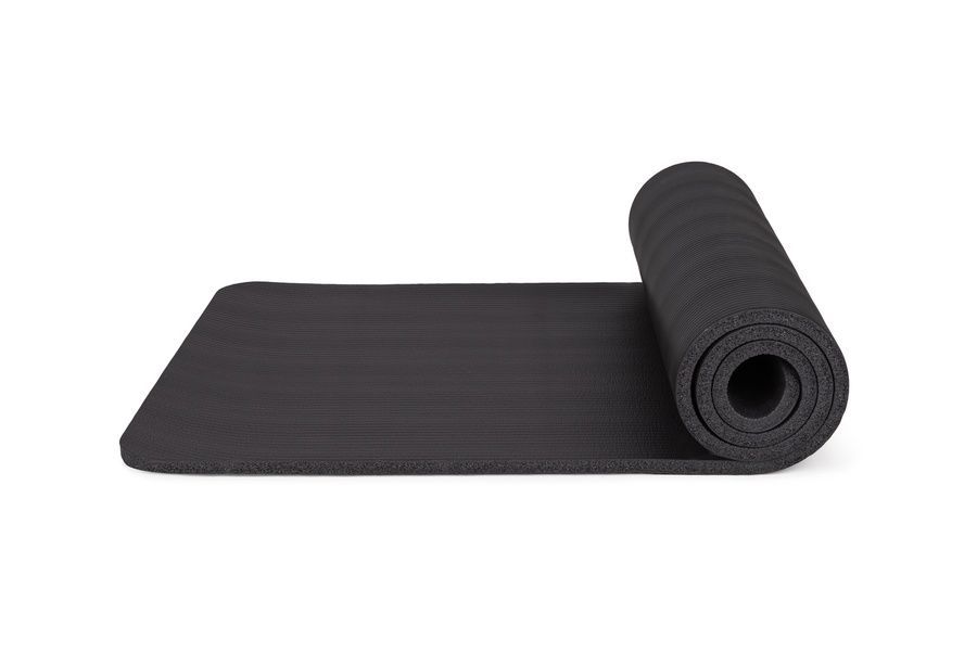 Килимок спортивний FunFit NBR 183 x 61 x 1.5 cм для йоги та фітнесу - чорний 4831 фото