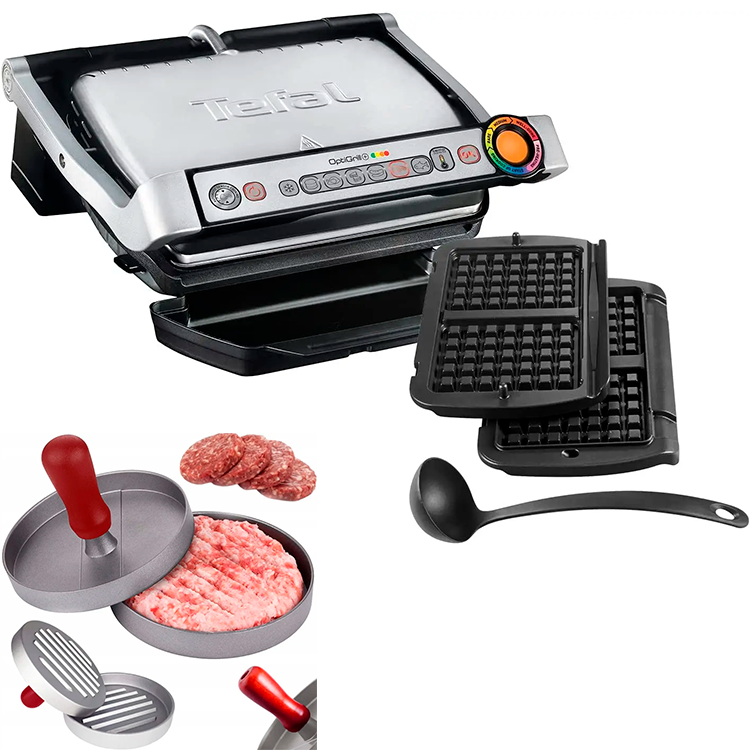 Гриль Tefal OptiGrill+ GC716D12 с формой для вафель GC716D12 фото